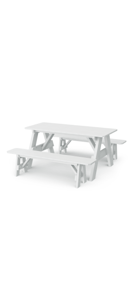 Heritage Picnic Table with Detached Benches