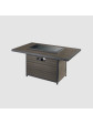 Brooks Rectangular Chat Height Gas Firepit Table