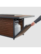 Kenwood Rectangular Chat Height Gas Firepit Table