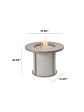 Grey Stonefire Firepit